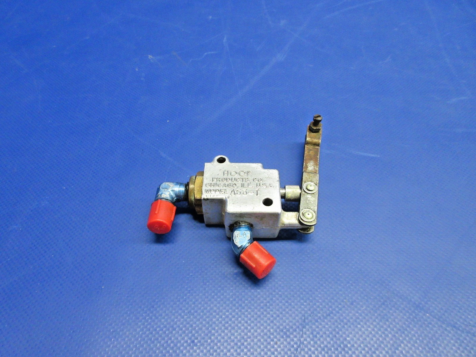 Beech F35 Bonanza Hoof Products Parking Brake Valve P/N A53-T (0726-807)