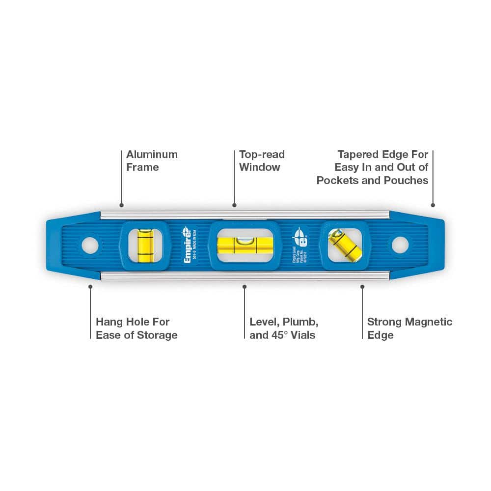 9 In. Torpedo Level