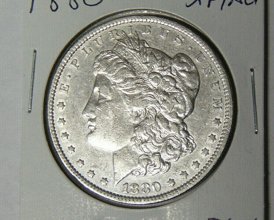1880-P Morgan Silver Dollar XF/AU Philadelphia Mint (52521)