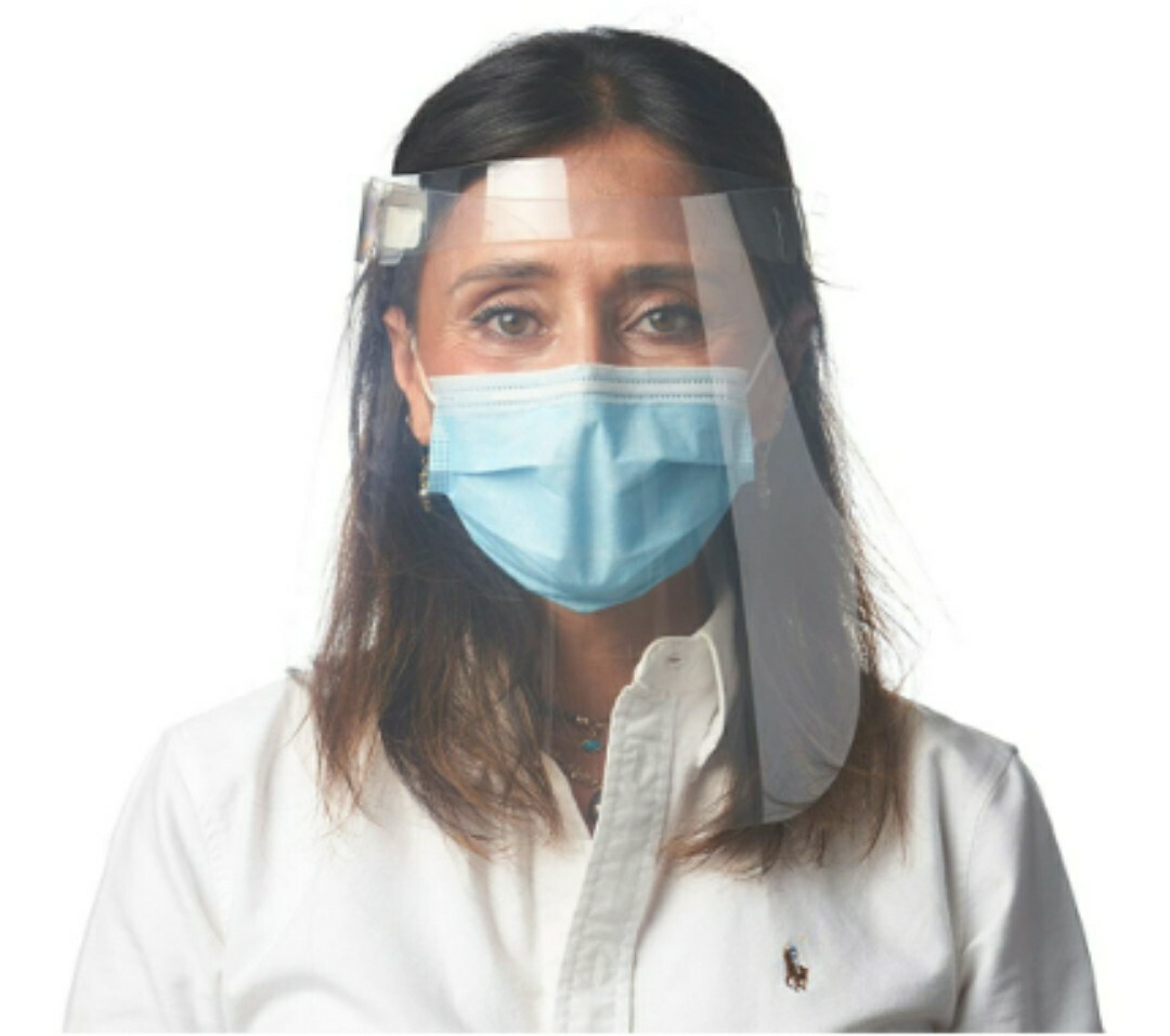 100 Pack Plastic Face Shields - Protective Face Shield for Adults - ADJUSTABLE