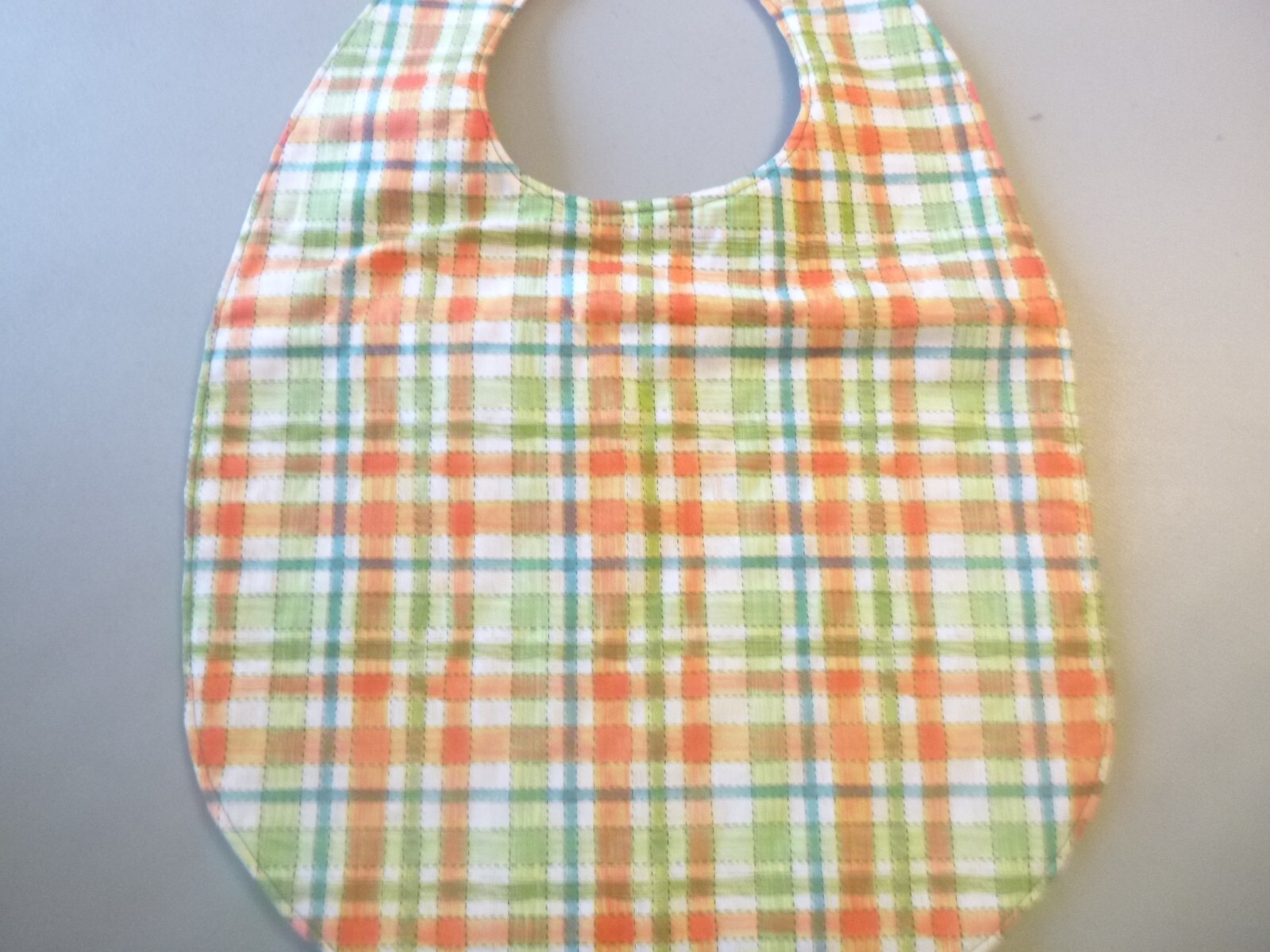 Adult Bib/Clothing Protector double thickness with Quilted Diamond Backing