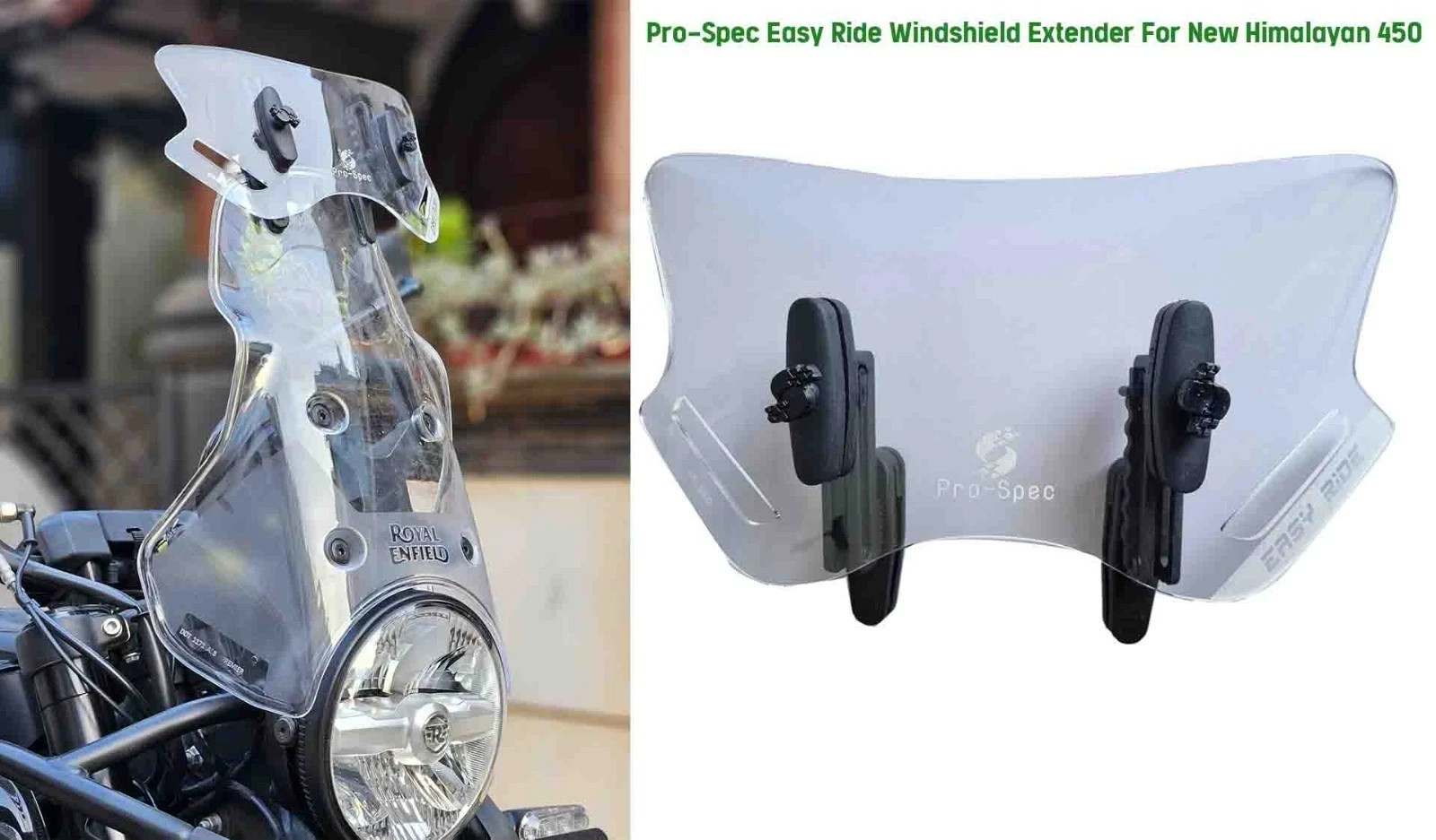 Pro-Spec Easy Ride Windshield Extender Fit For Royal Enfield New Himalayan 450