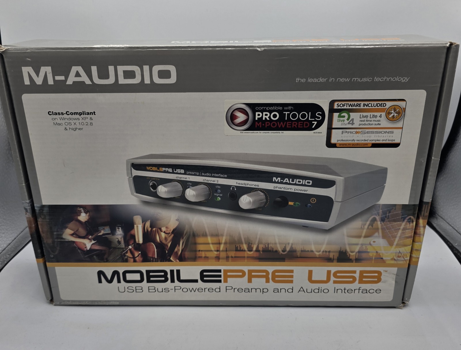 M-Audio MOBILEPRE USB 2 Channel Bus Powered Preamp & Audio Interface. Unit Only