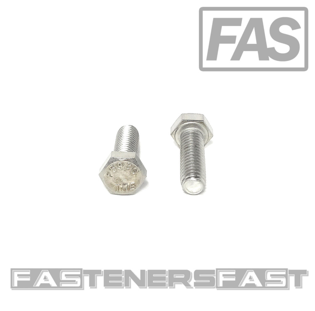 (25) 5/16-18x1" Stainless Steel Hex Cap Screws FT Hex Bolts Free Shipping