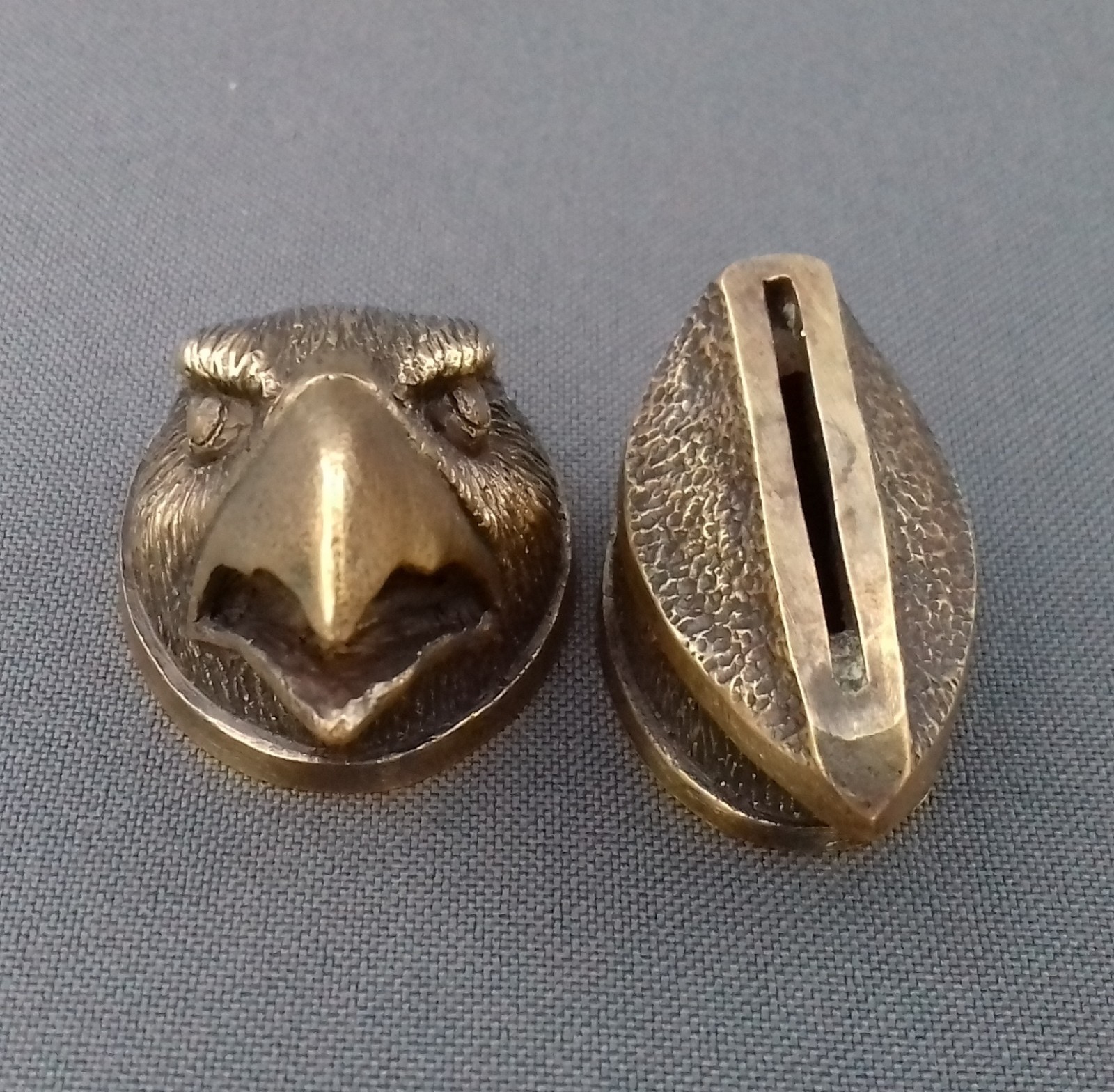 SET EAGLE SOLID BRONZE FINGER GUARD BOLSTER & POMMEL CUSTOM KNIFE MAKING