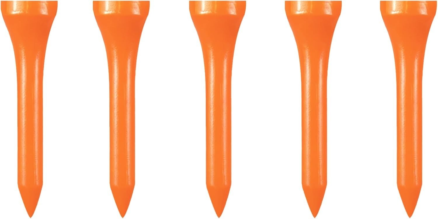 High-Quality Wooden Golf Tees - 100 Count, Various Sizes and Colors Available