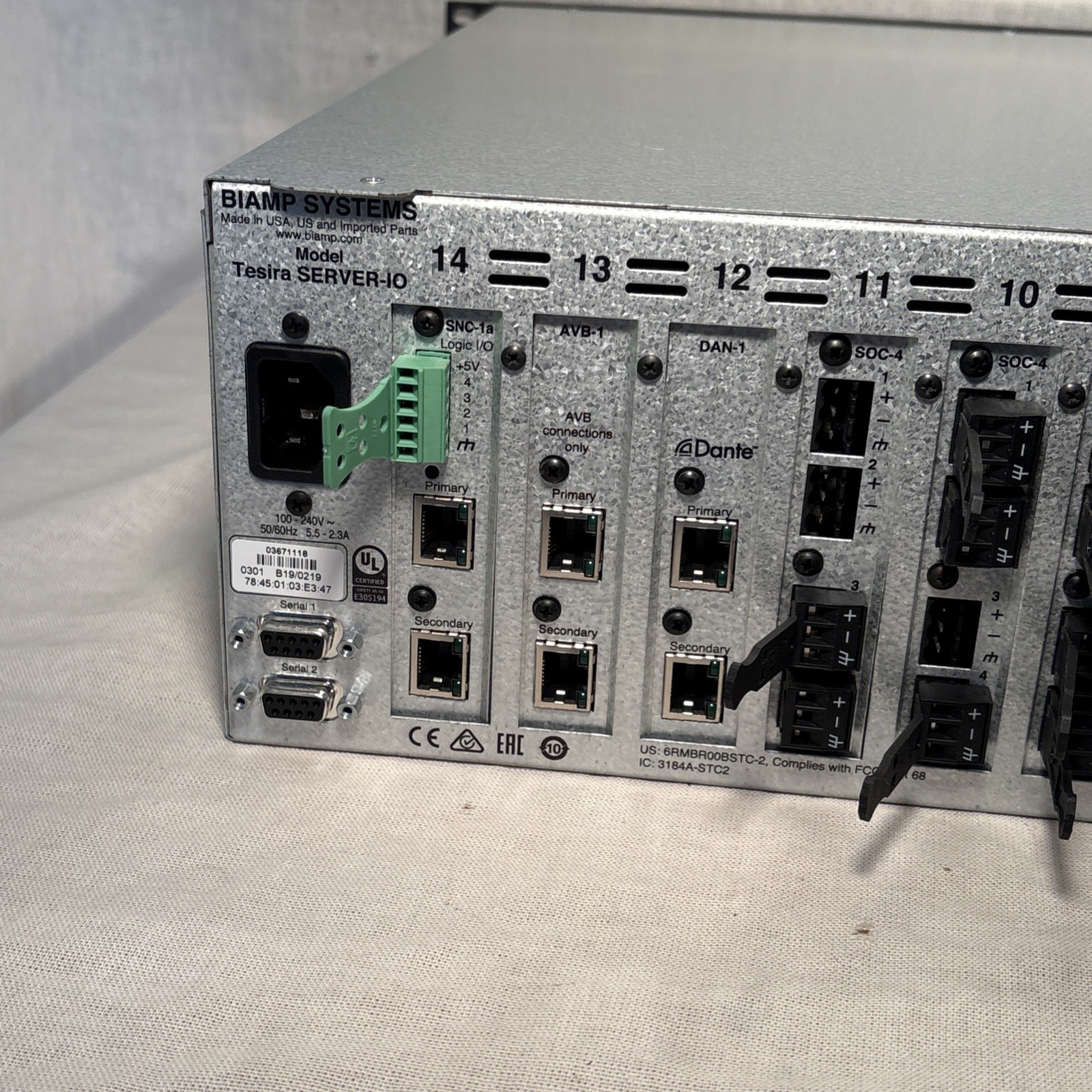 Biamp Systems Tesira SERVER-IO (Lot #2)
