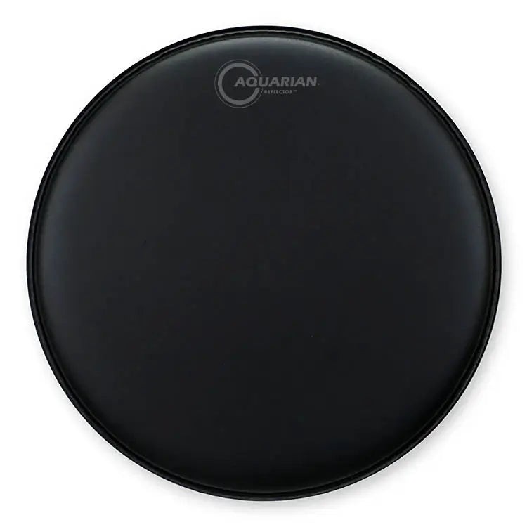 Aquarian Texture Coated Satin Black Reflector Drumhead 8"