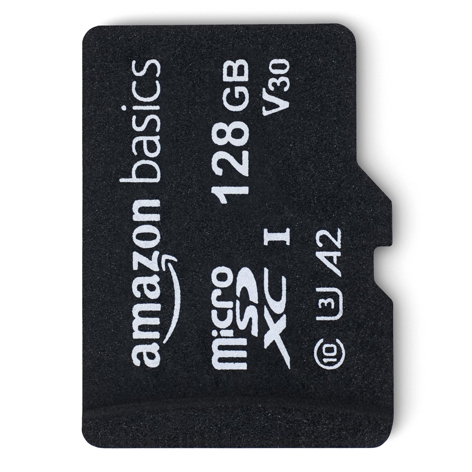 Amazon Basics microSDXC Memory Card with Full Size Adapter, A2, 128 GB, Black