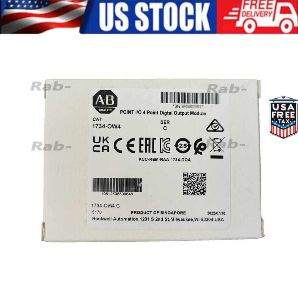 New AB 1734-OW4 Point I/O 4 Point Digital Output Module 1734OW4 In US Free Tax