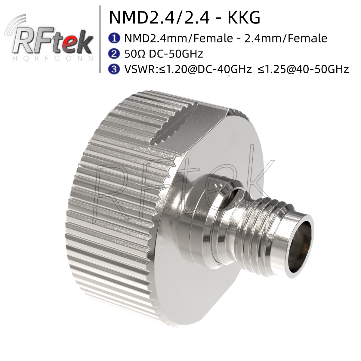NMD 2.4mm Female to 2.4mm Female VNA Adapter Vector Network Analyzer Connector