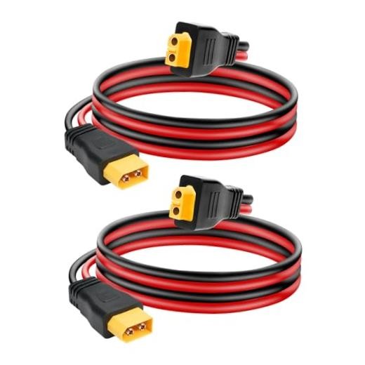10AWG XT60 Extension CableFTPCS, XT60 Cable with Male to Female 2 FT 2