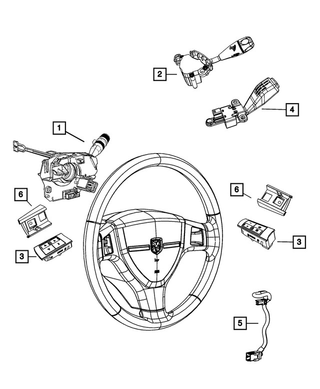 Genuine Mopar Speed Control Switch 56046081AD