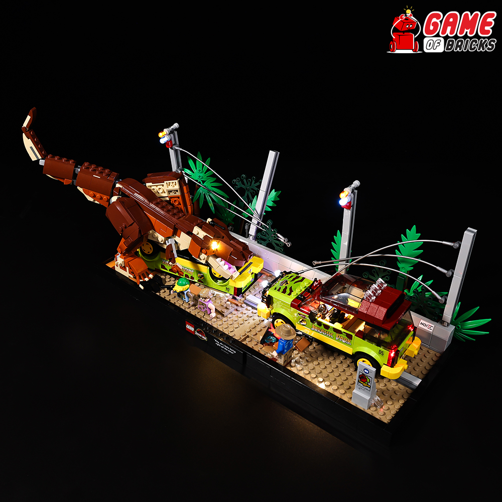 LED Light Kit for T. rex Breakout - Compatible with LEGO® 76956 Set (Remote)