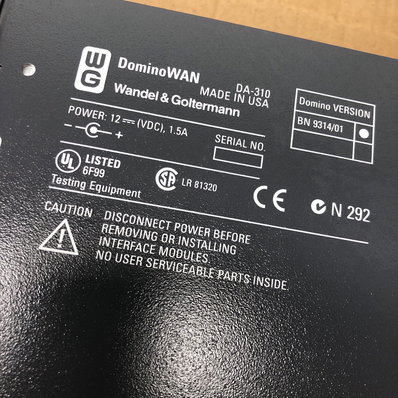 WaveTek Wander Goltermann Domino DA 10 Network Analyzer Protocol Communication