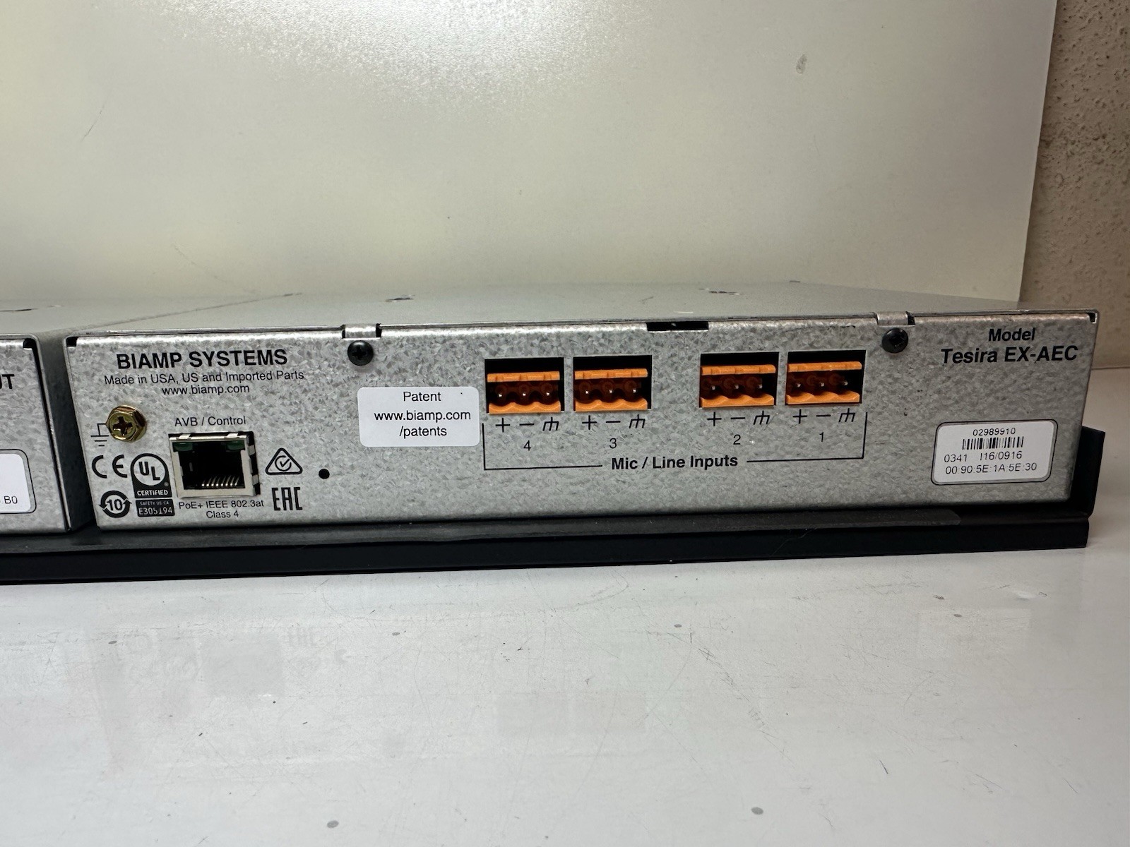 Biamp Tesira EX-AEC & EX-OUT - UNTESTED