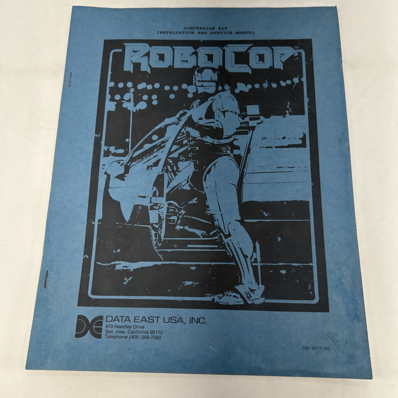 1988 Data East ROBOCOP video game Conversion Kit Installation and Service Manual