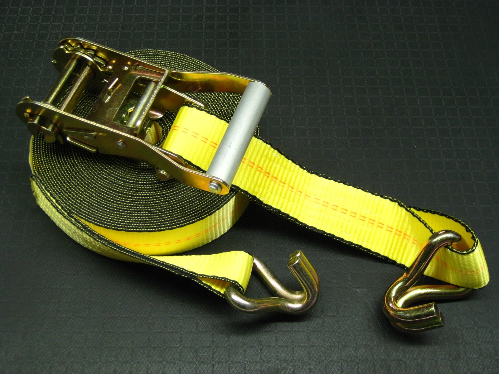 2 Ratchet Straps 2" x 20' WH Flatbed Truck Trailer Cargo Tie Down Farm Binder
