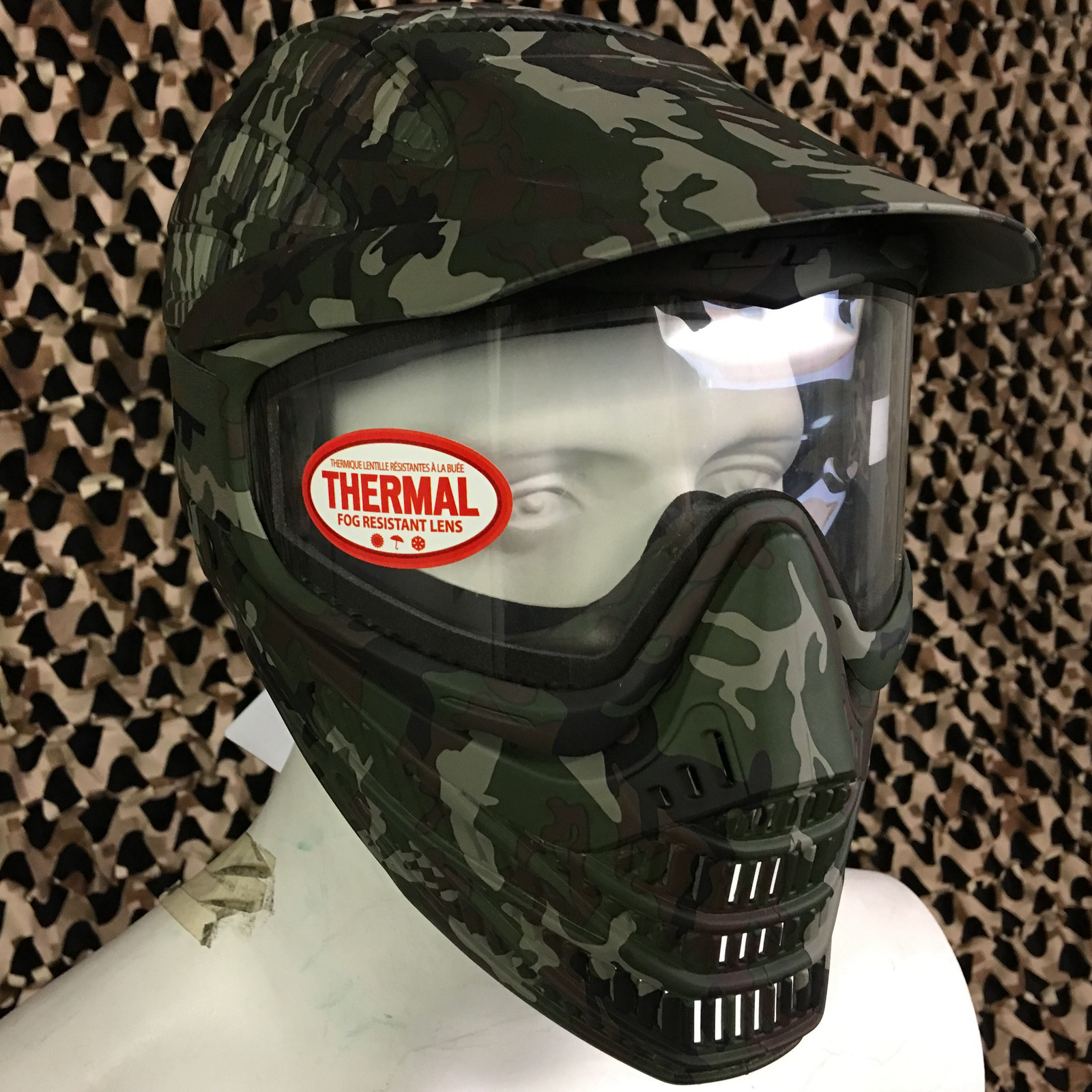 NEW JT Flex 8 Full Coverage Thermal Paintball Mask Helmet Goggle - Camo