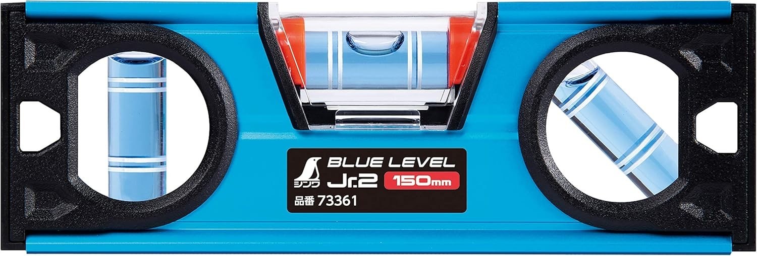 SHINWA BLUE LEVEL Jr 2 MULTI-ANGLE No MAGNET 150mm High Precision 73361 JPN