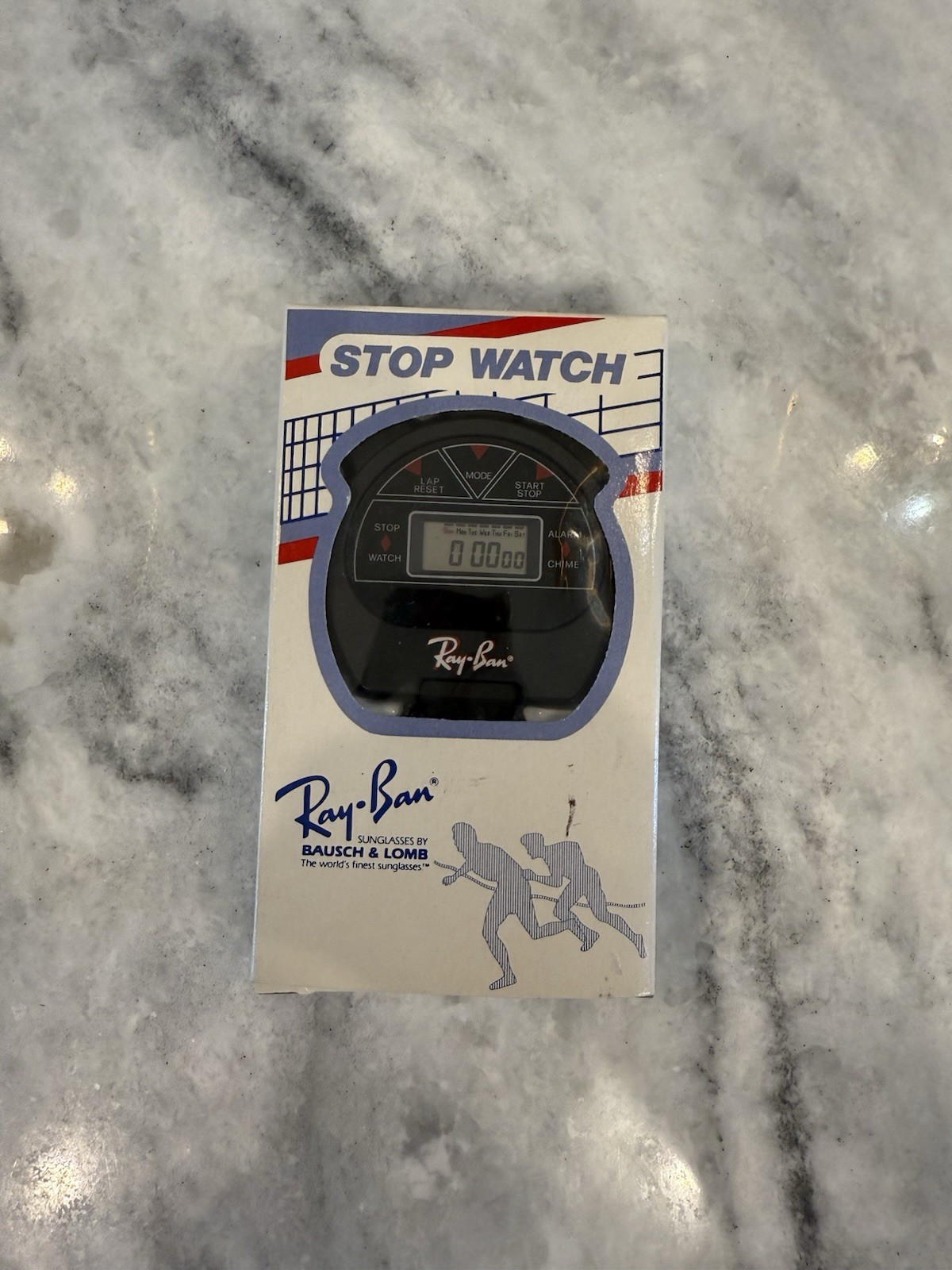Vintage Ray-Ban Bausch & Lomb Digital Stopwatch–New Battery, Working, Rare Promo