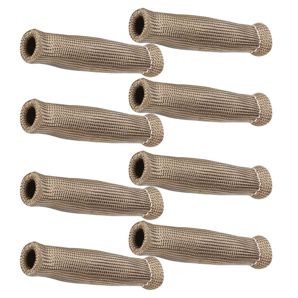 8Pcs Spark Plug Wire Sheath Wire Boots Sleeve Heat Shield Cover Set For Engines/