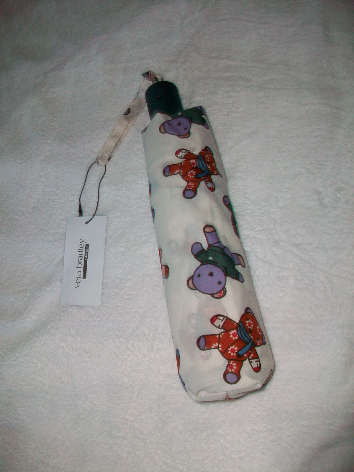 VERA BRADLEY UMBRELLA **NEW WITH TAGS CUTE TEDDIES