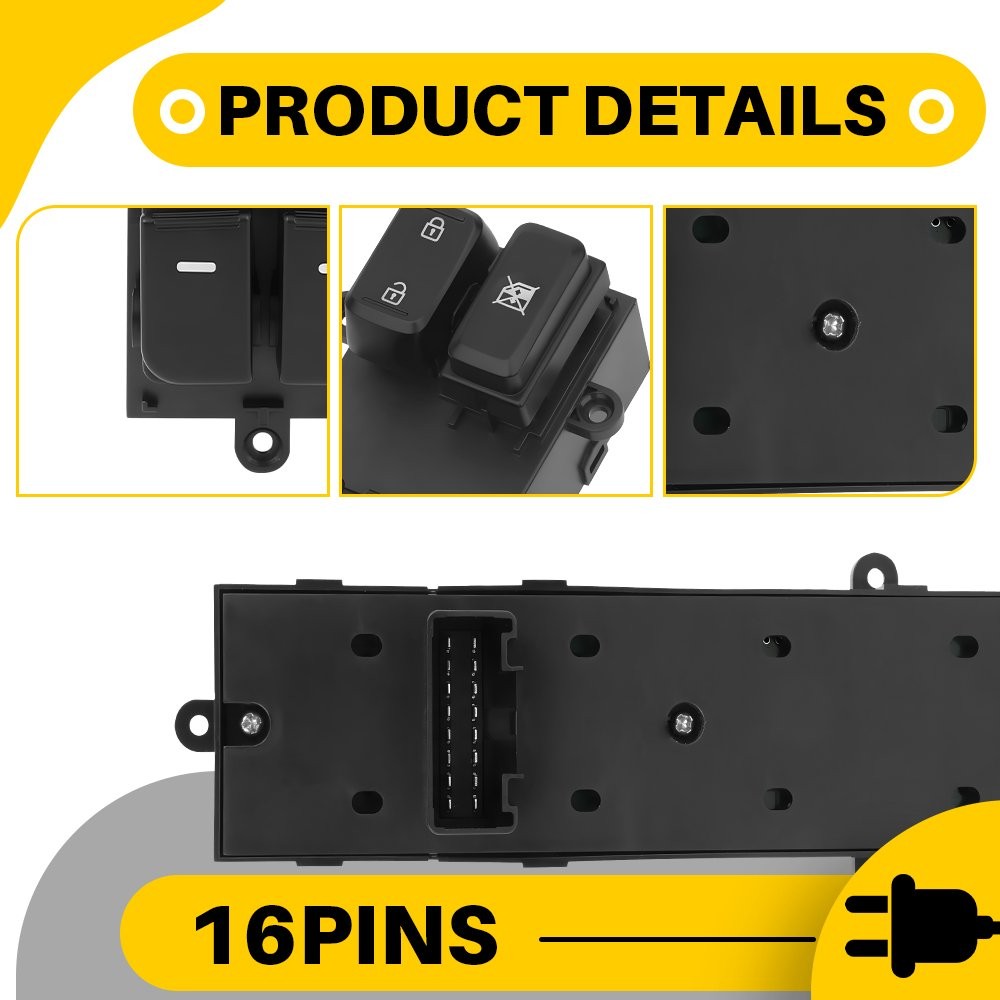 For 2011-2013 Kia Optima Driver Side Front Left Master Power Window Switch 16Pin