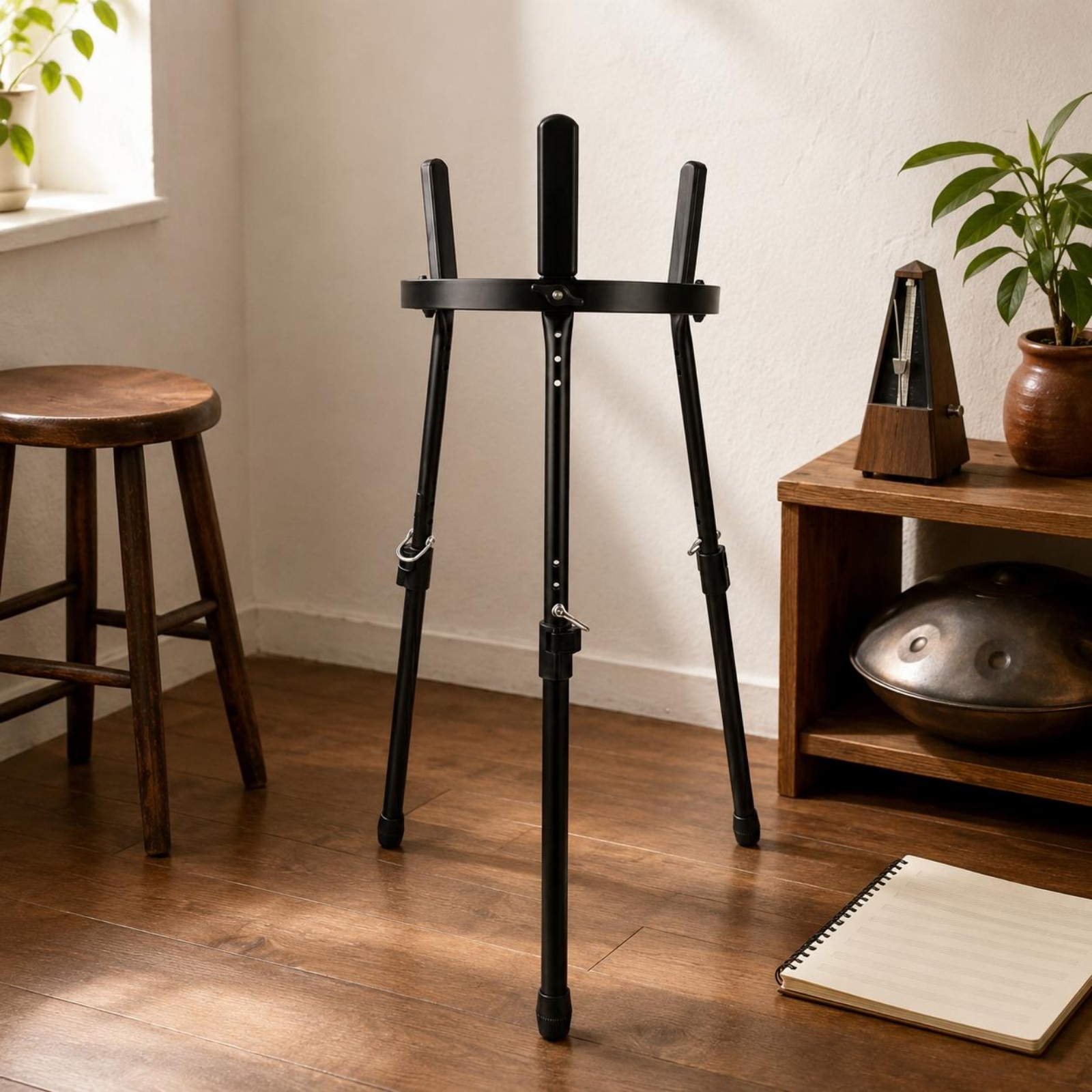 Hand Drum Stand Foldable Instrument Holder Portable