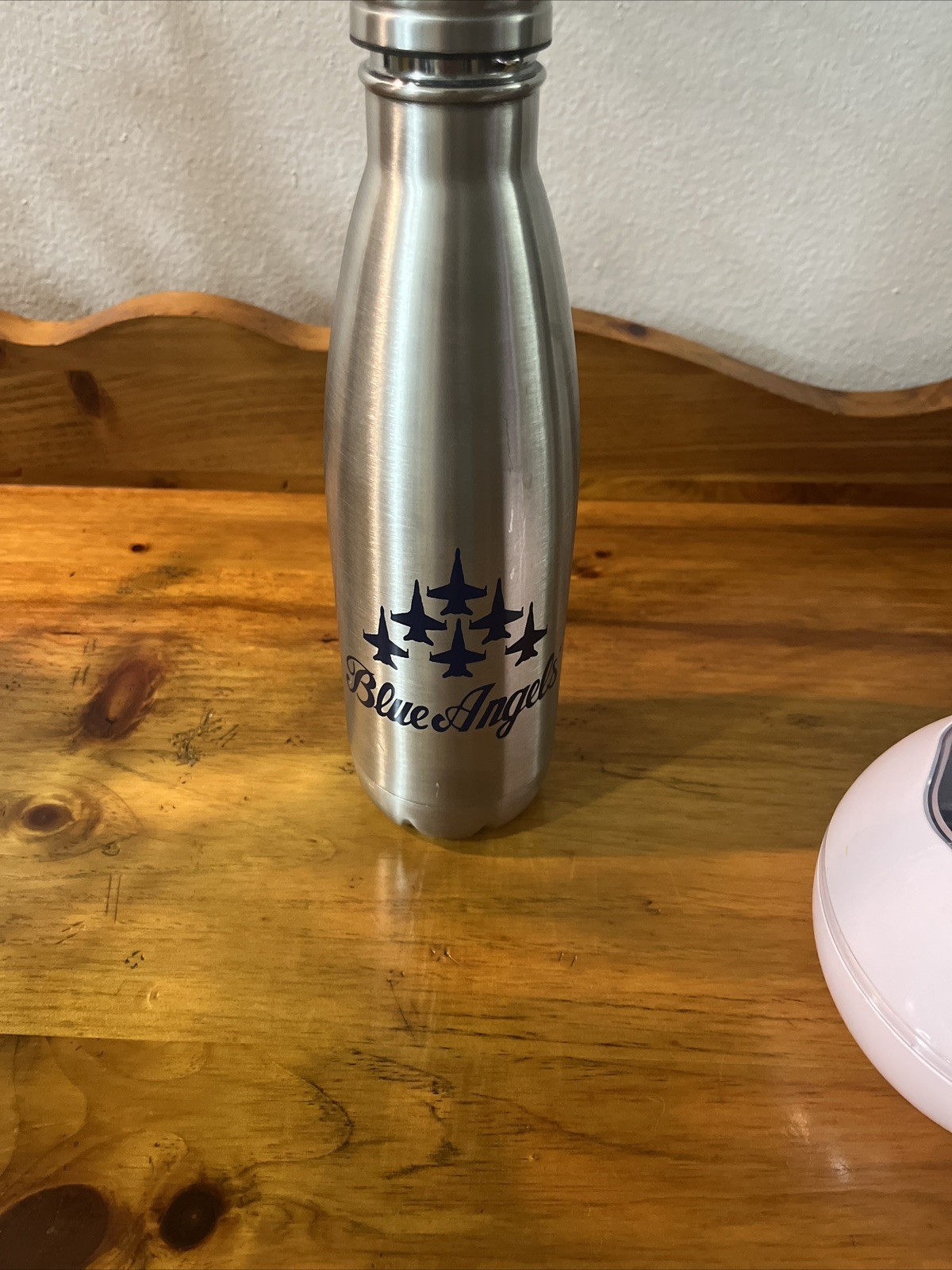 US Navy Blue Angels Insulated Stainless Steel Water Bottle Preowned
