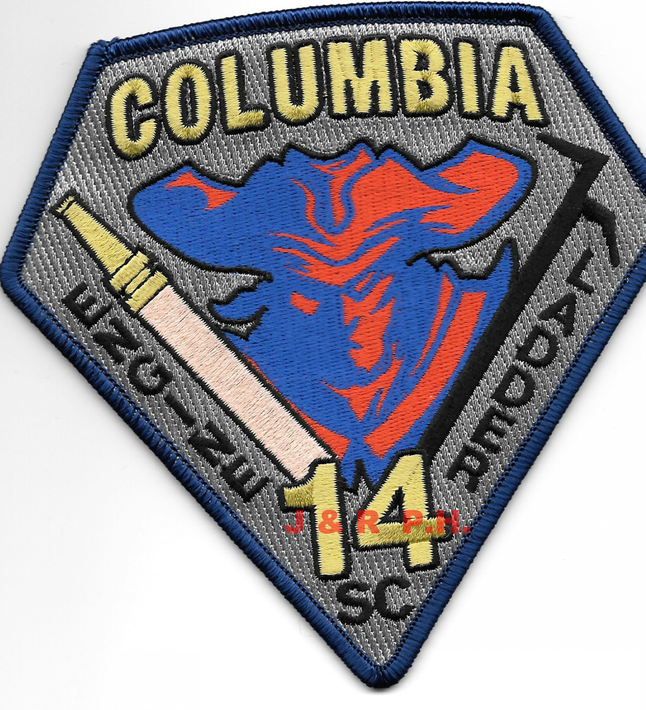 Columbia  Engine-14 / Ladder-14, South Carolina   (5" x 5" size) fire patch