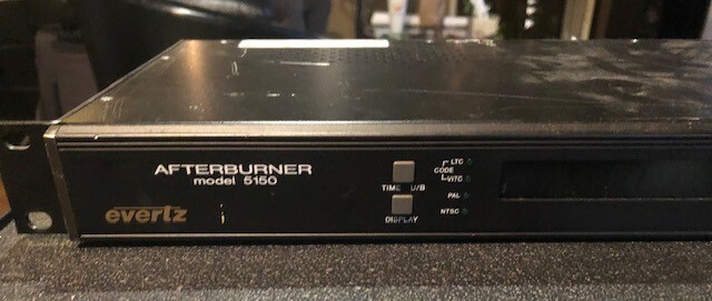 Evertz 5150 After Burner Time Code Device
