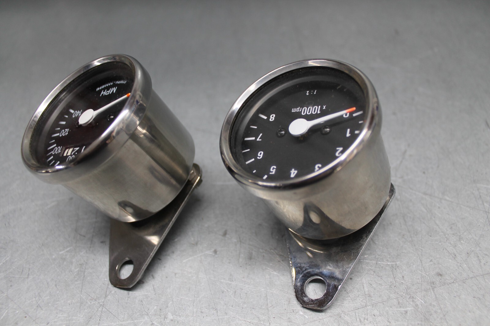 for Harley Davidson Speedometer Tachometer Set Chrome