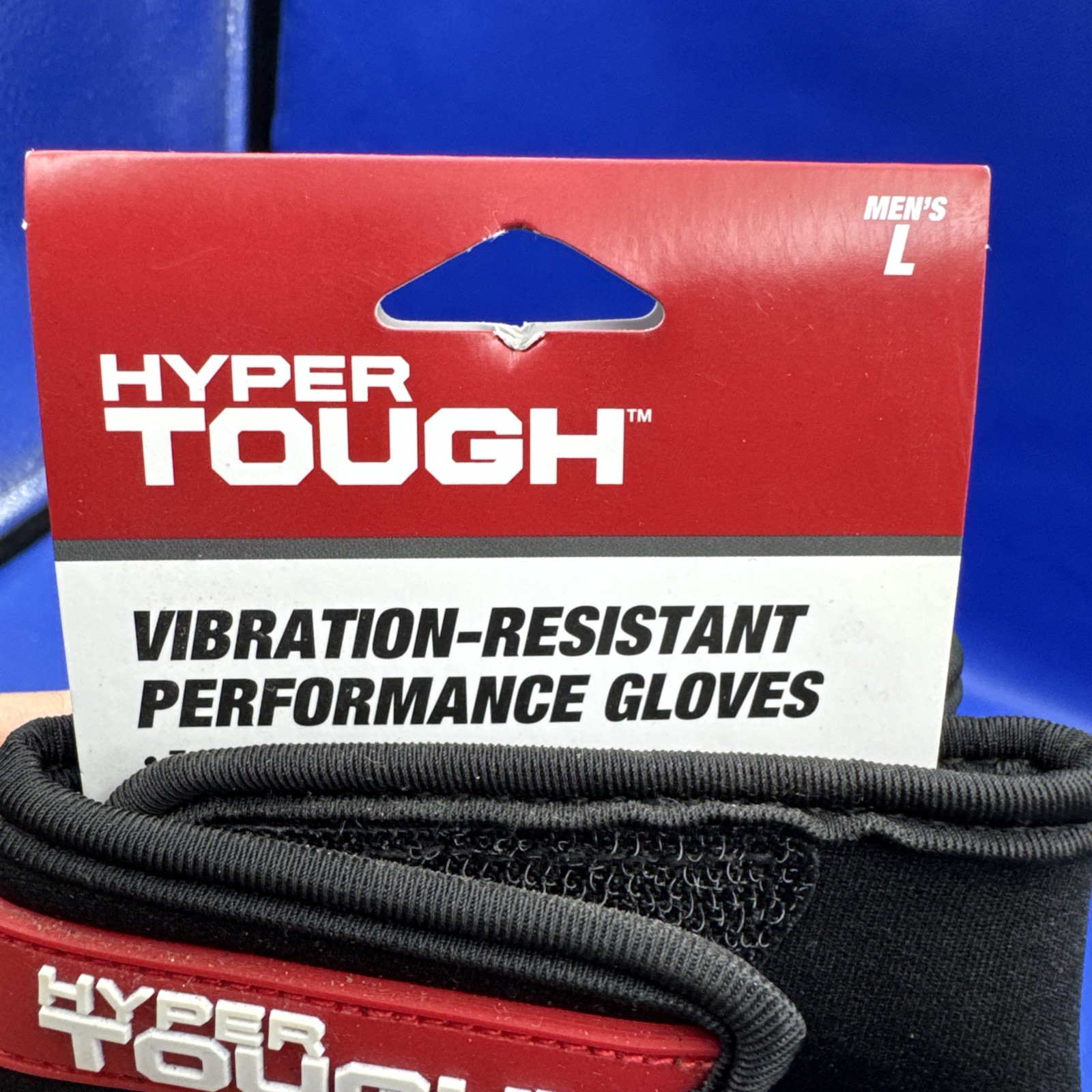 Men's Hyper Tough Vibration resistant Gloves Red/Black Size Large