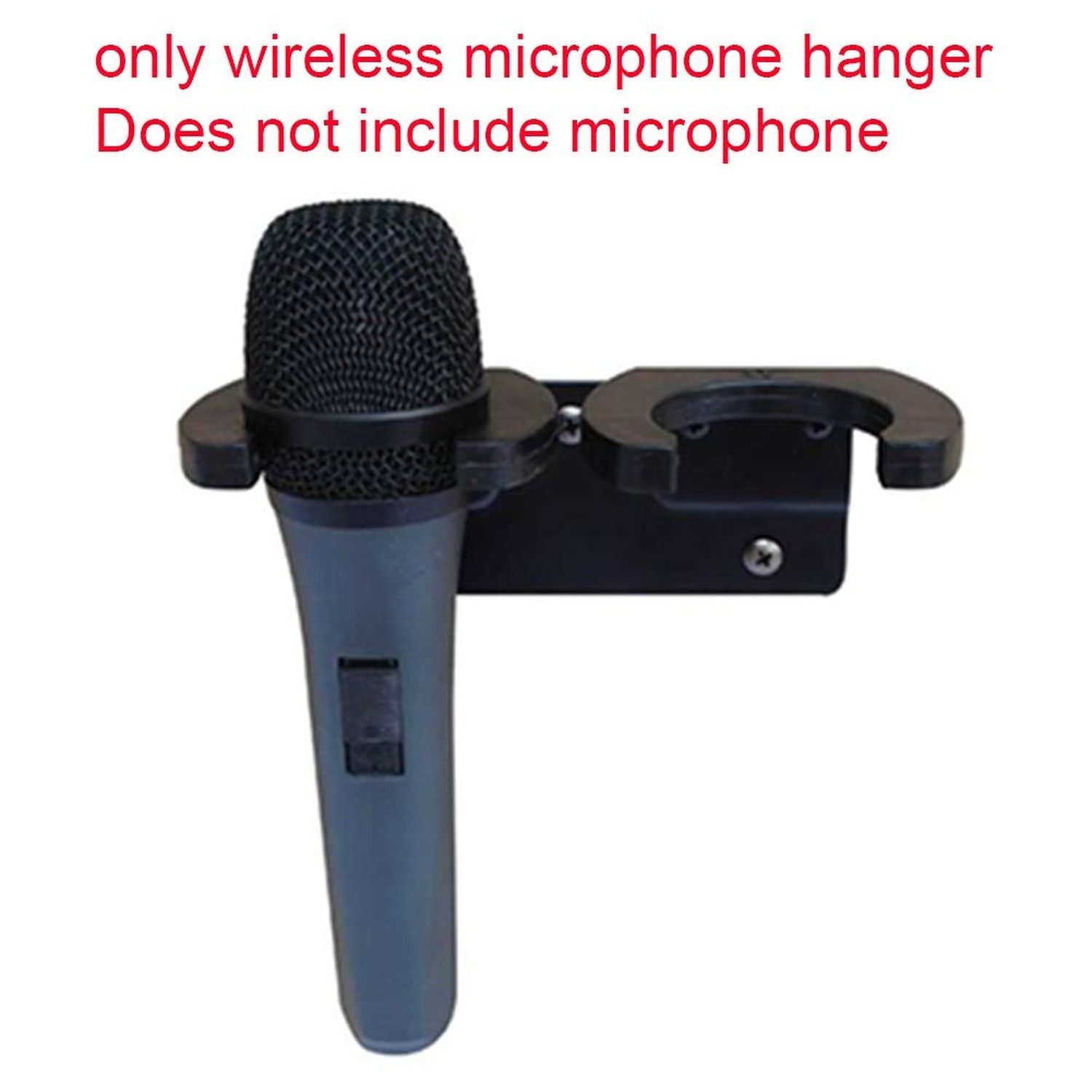 Microphone Holder, Wireless Microphone Holder for Mic Stand Wall Mounted Micr...