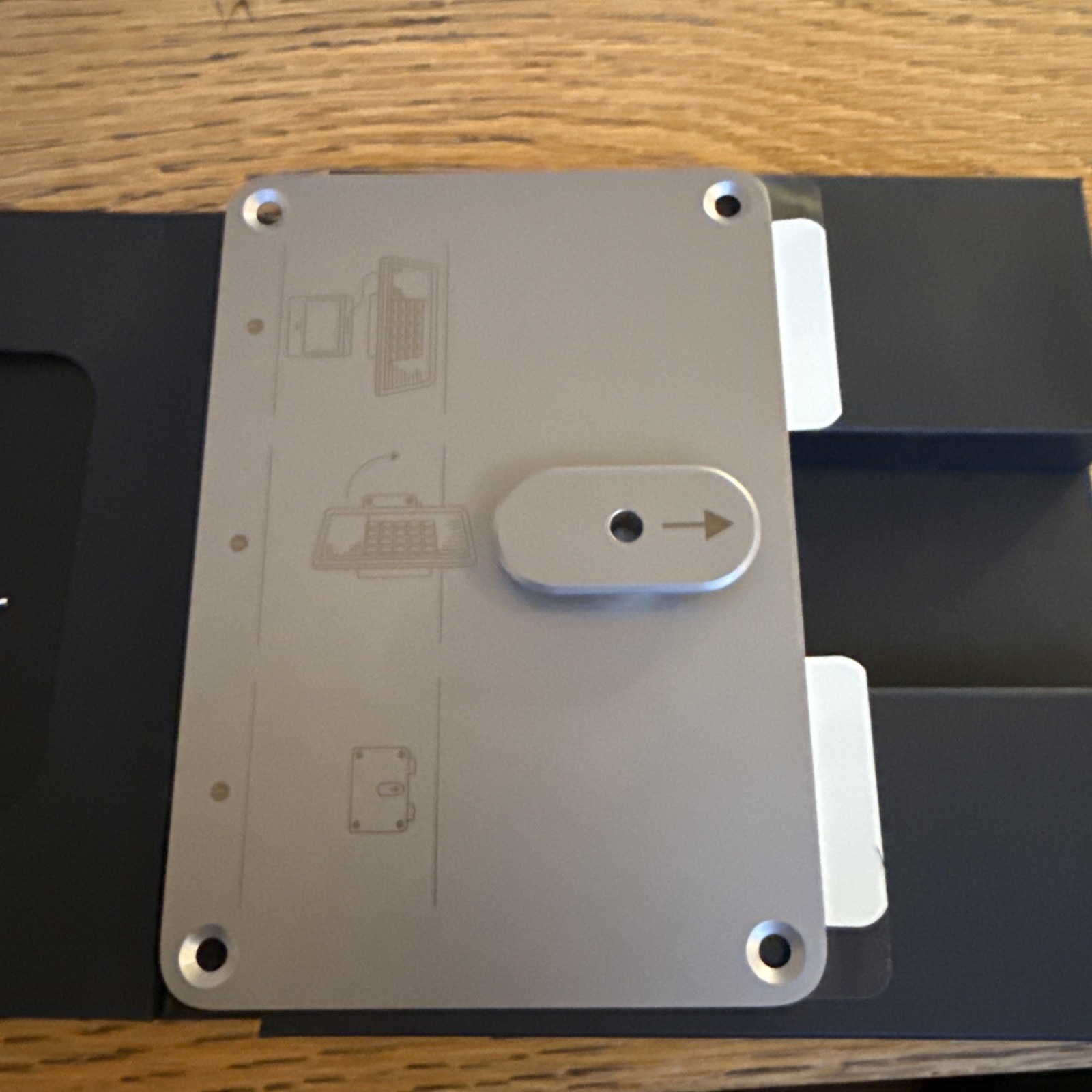 OEM Square Register POS, Metal Display Replacement Mount Plate Bracket, New, OB