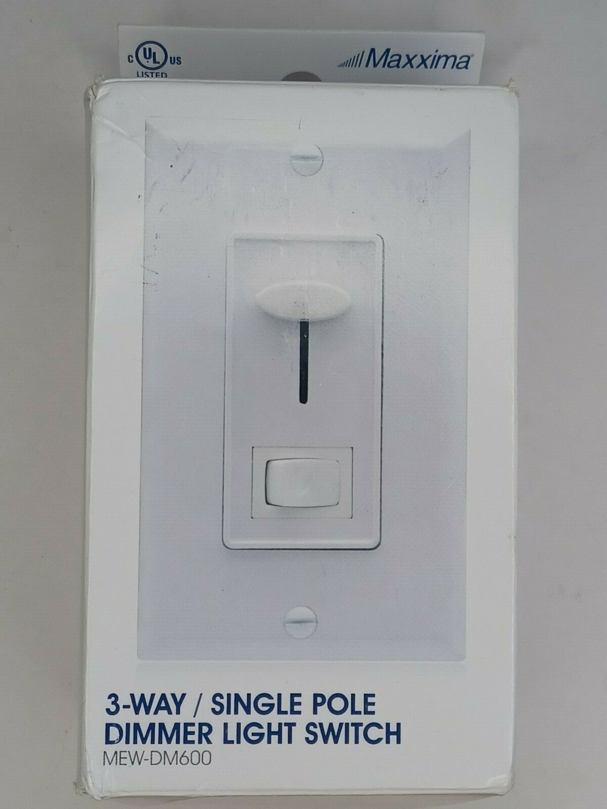 Maxxima - 600 Max Voltage Slide Dimmer Switch - Model MEW-DM600