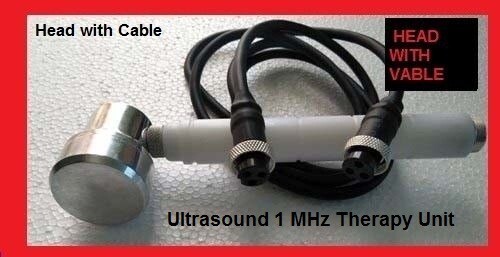 New Ultrasound Therapy 1 MHz Transducer/Head 3 Pin for Ultrason & Cable Professi