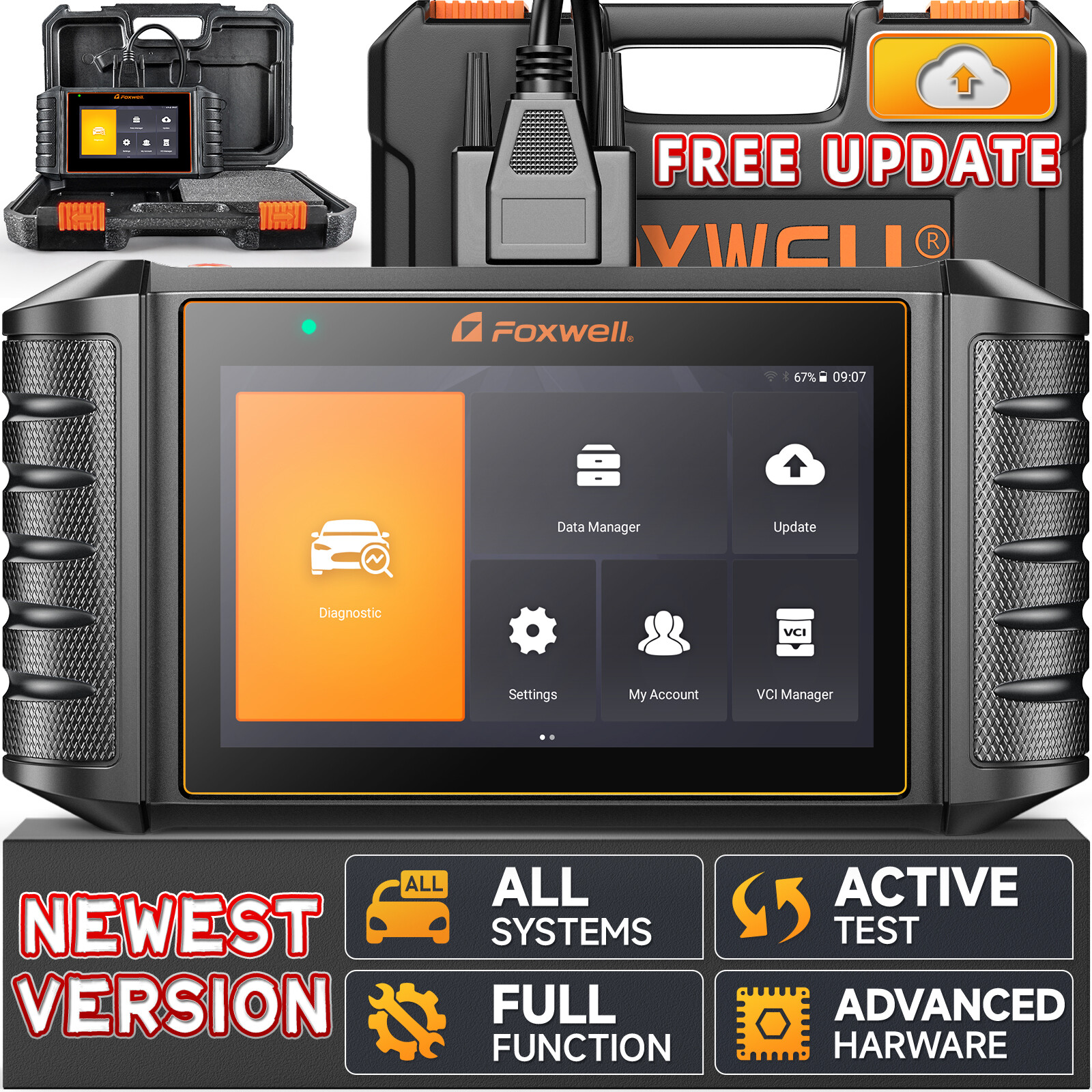 FOXWELL NT710 All System Bi-directional Car OBD2 Scanner Diagnostic Scan Tool