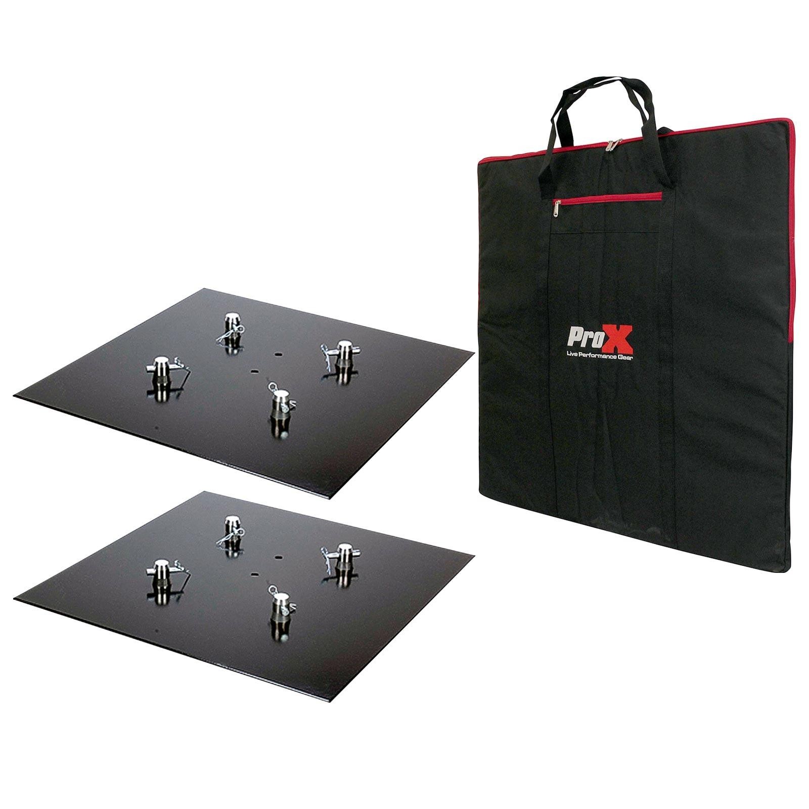 Global Truss Base Plate 3X3S Steel Base Plate F33 F34 Square Trussing Pair w Bag