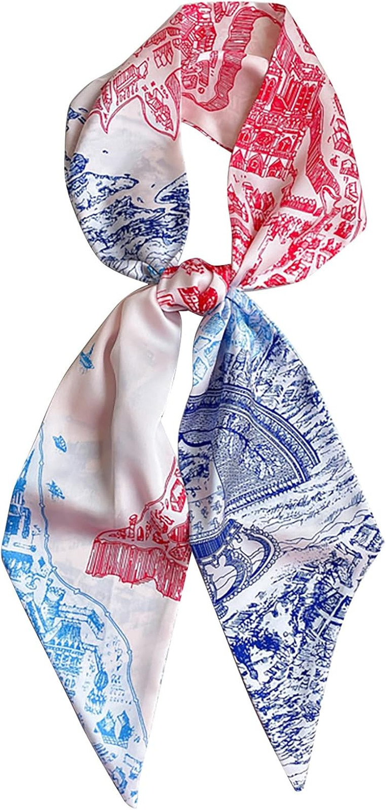 Purse Scarf for Handbags Satin Head Scarves for Women'S Hair Long Skinny Scarves