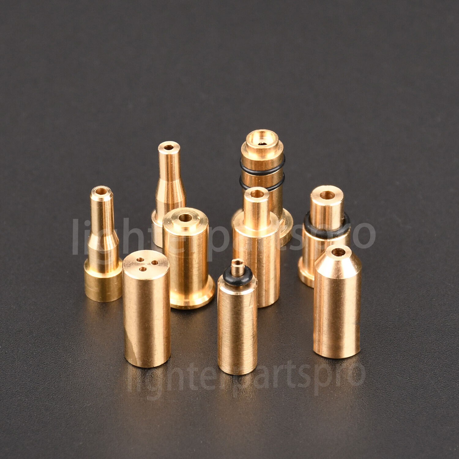 9pcs Reusable Gas Refill Adapters Metal for ST Dupont Dunhill and other Lighters
