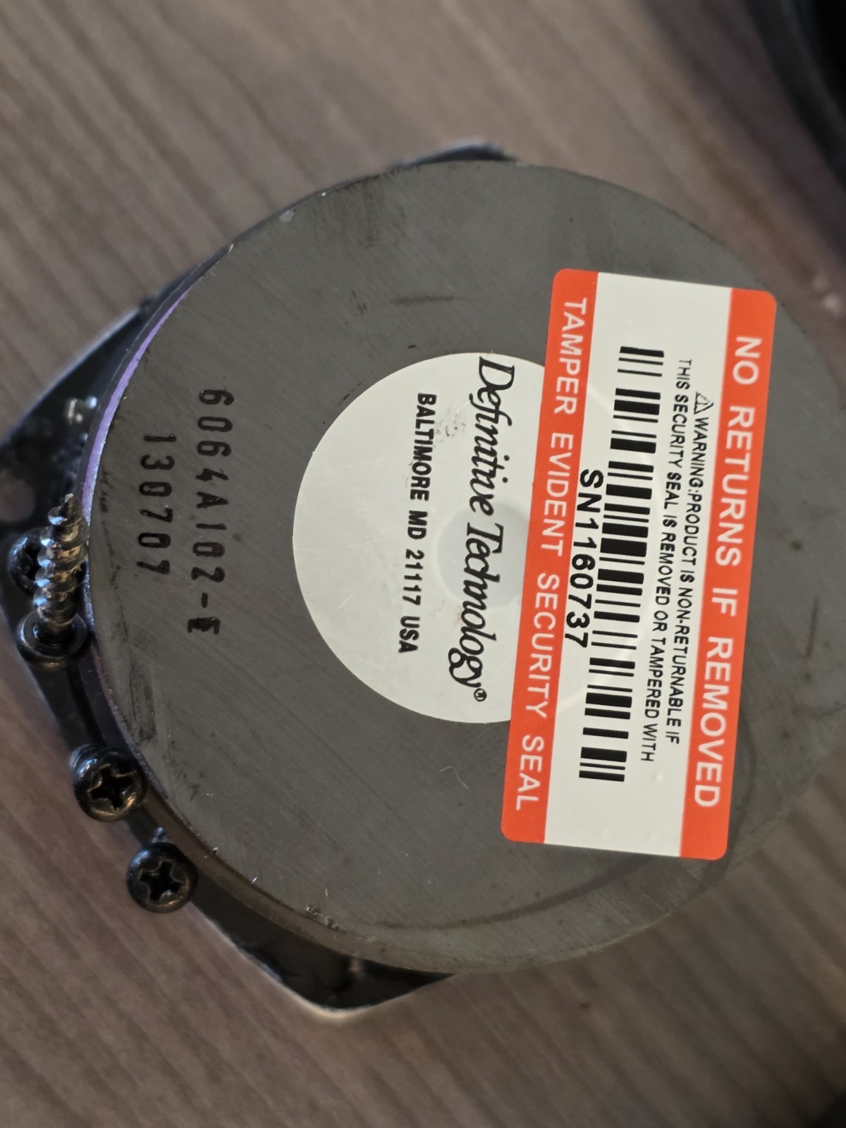 DEFINITIVE TECHNOLOGY BP-8040ST 3.5" MIDRANGE DRIVER - PRICED PER UNIT -TESTED
