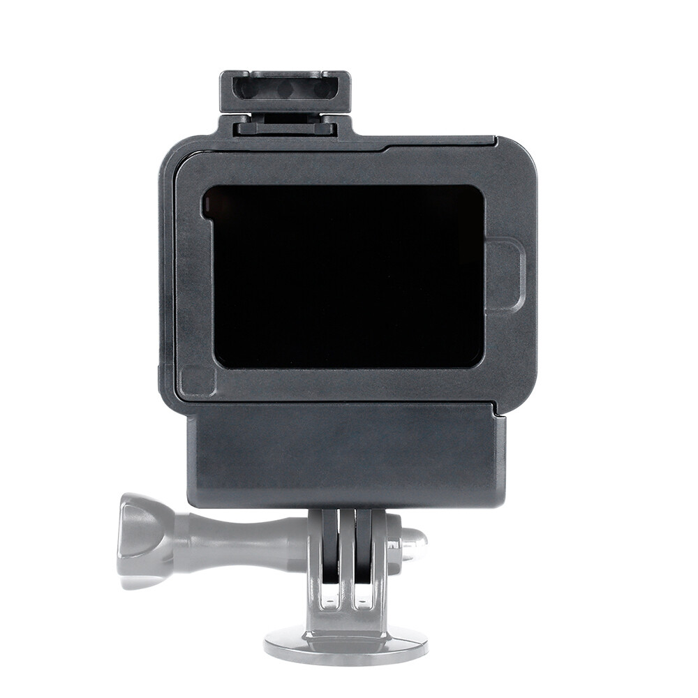 Vlog Case Action Camera Housing Shell Vlogging Cage Frame with Cold Shoe Mount