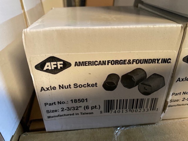 AFF 2-3/32" 6 Point Wheel Bearing Locknut Socket, 3/4" Drive, 18501 (NEW)