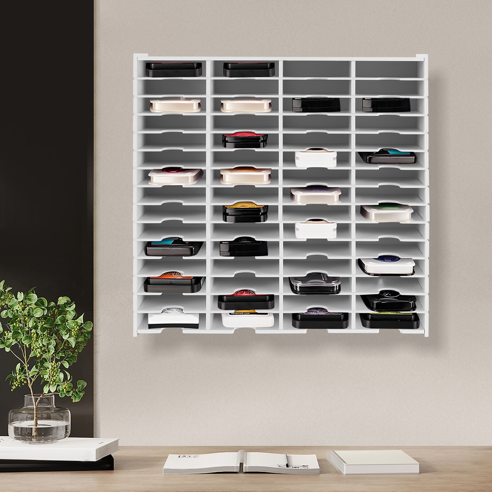 60 Slots Ink Pad Storage Holder Stamp Pad Organizer Ink Pad Storage Rack