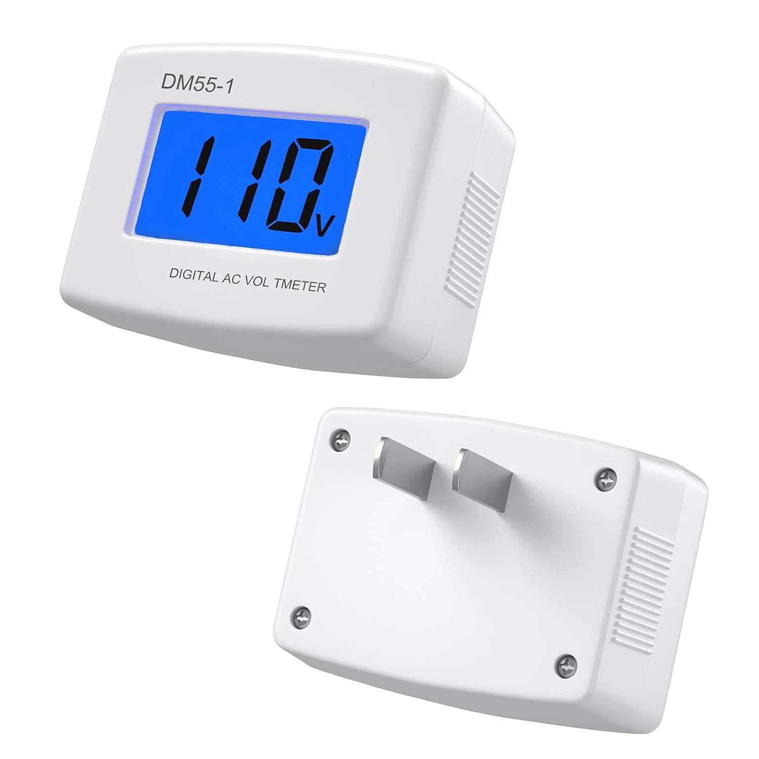 Plug in Voltage Meter,  AC 80-300V LCD Digital RV Voltage Meter, AC 110 220V Vol