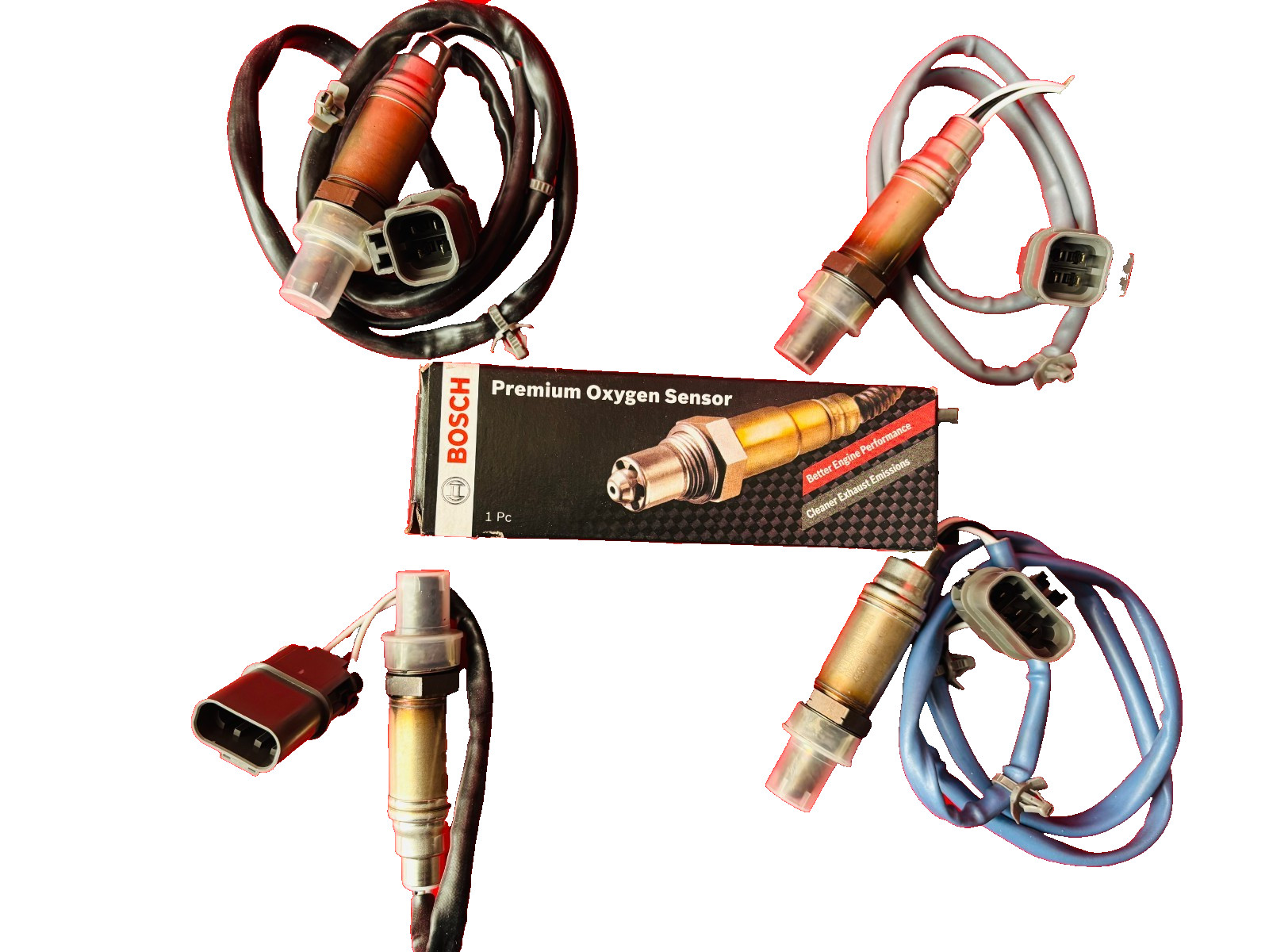 SET OF 4 BOSCH Oxygen Sensor For 2000-2003 Nissan Xterra Frontier V6 3.3L