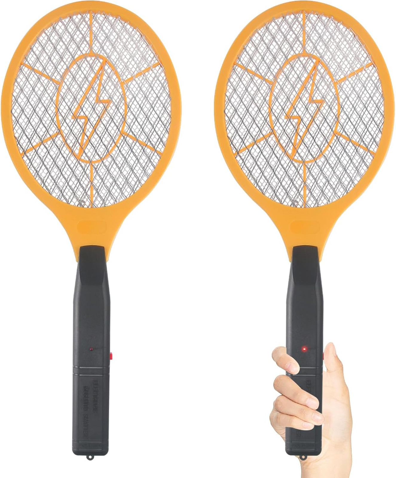 Electric Fly Swatter Bug Zapper Handheld Racket Indoor Outdoor Pest Mosquito