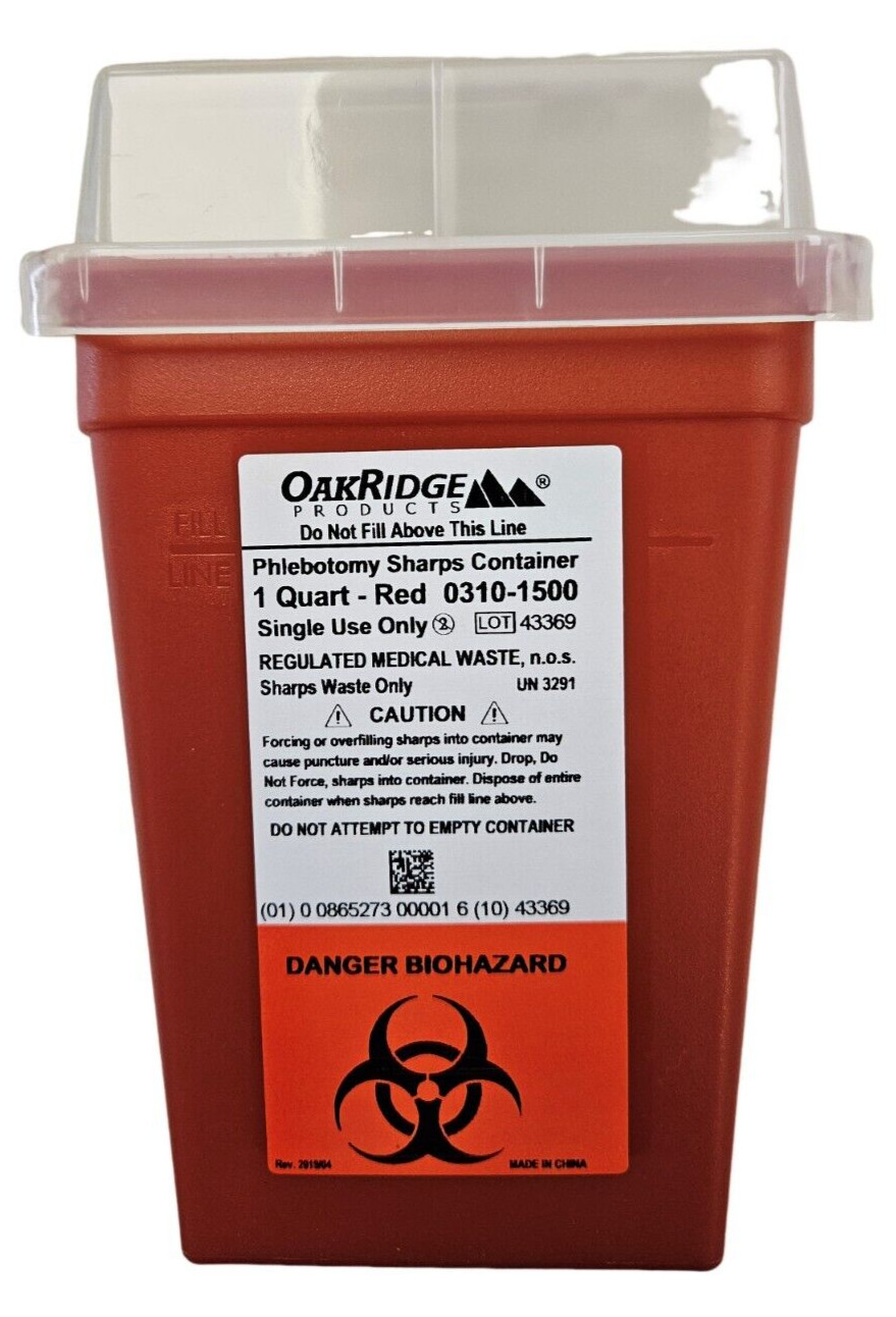 OakRidge SHARPS Container 1 Quart